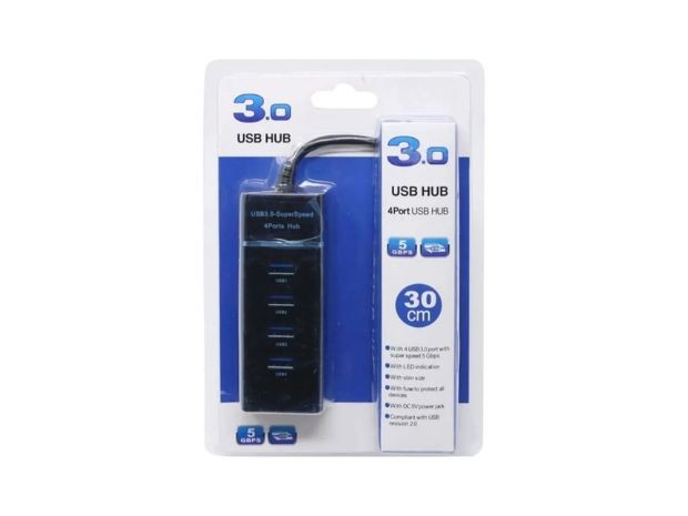 &u+ HUB TIPO USB 3.0 4 PUERTOS (1270)
